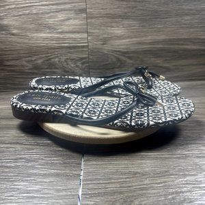 Kate Spade Black and White Patterned Sandals